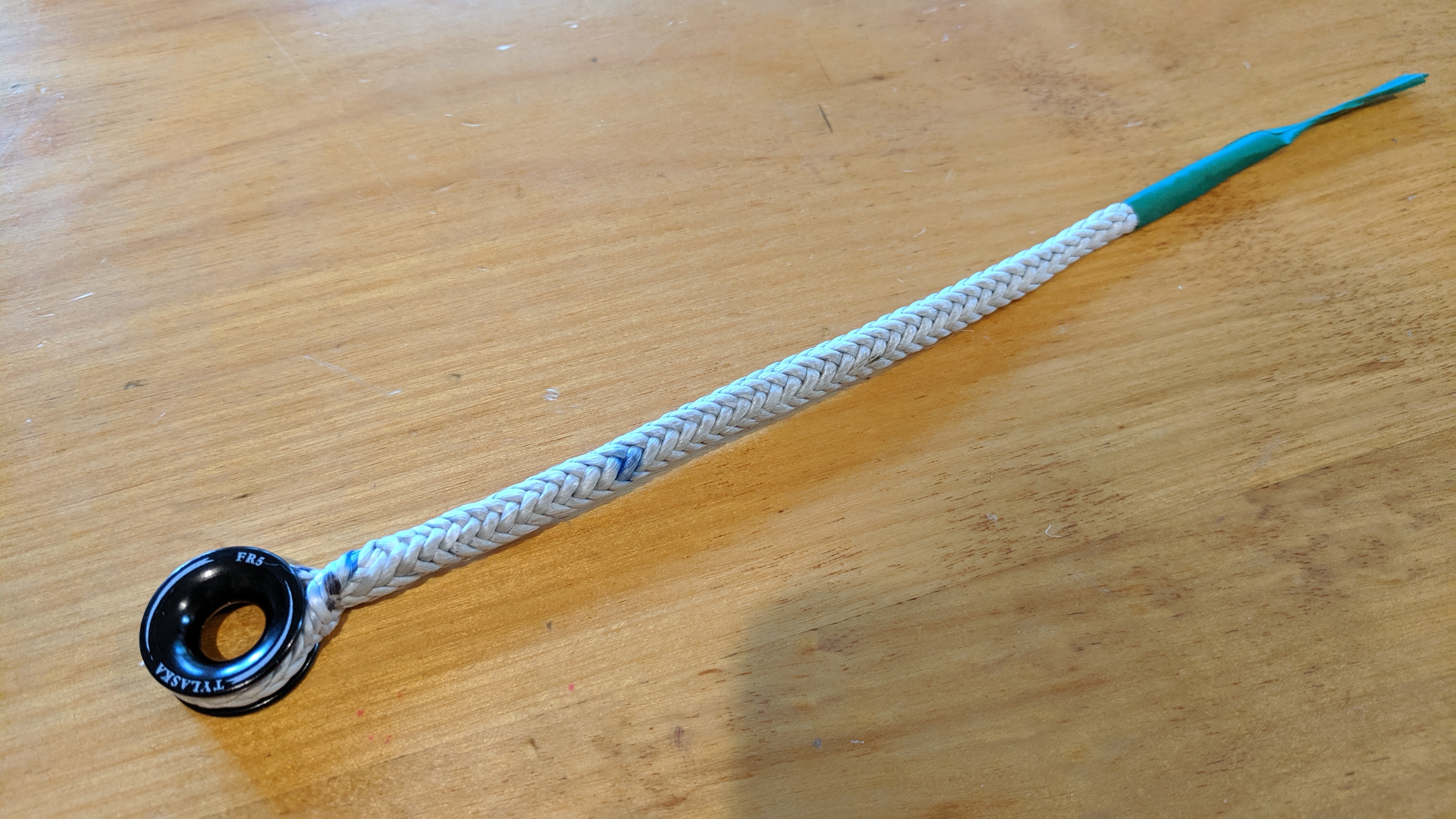 Picture of a finished separation block cord