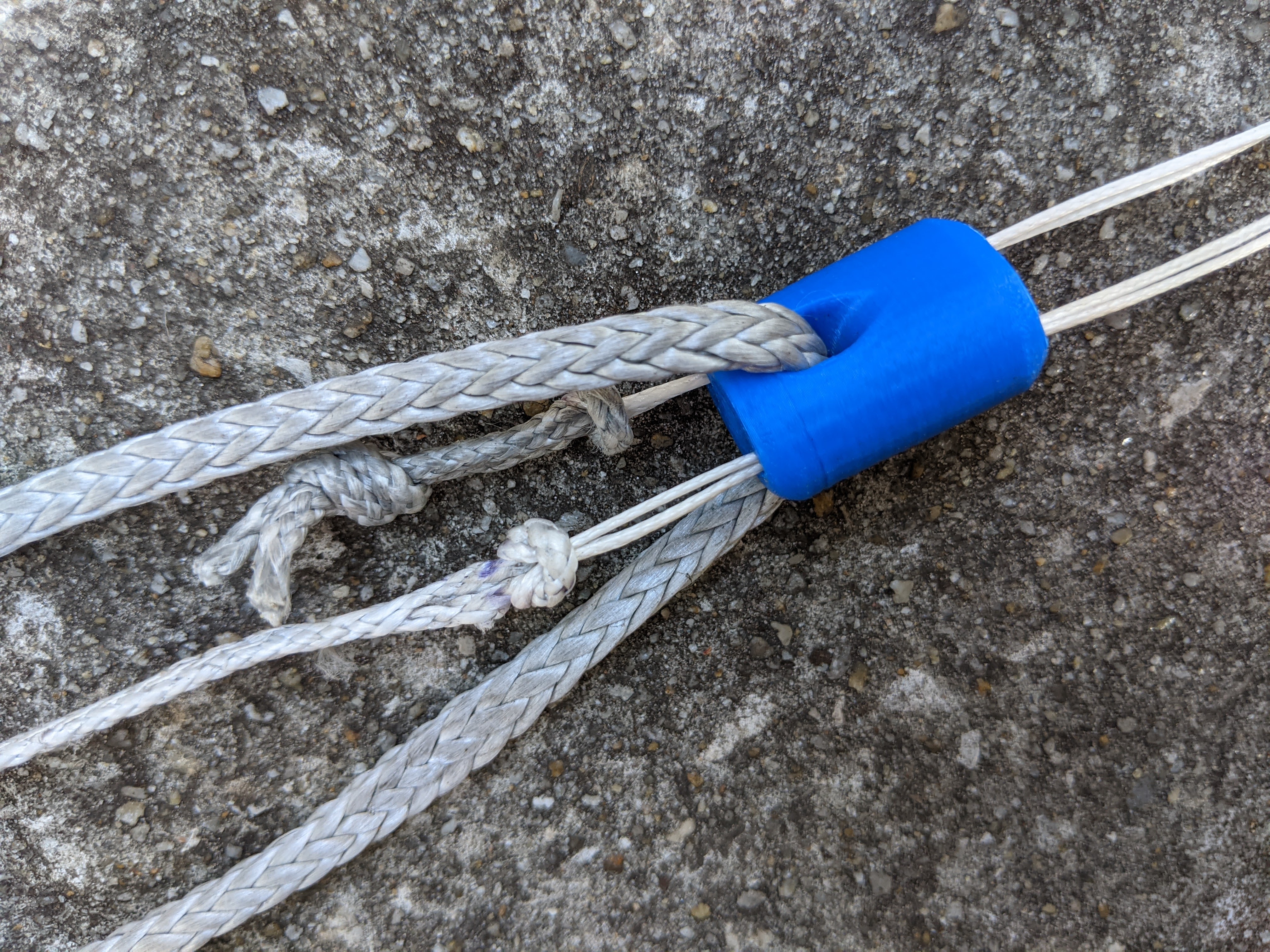 The flag line meets the flying line.