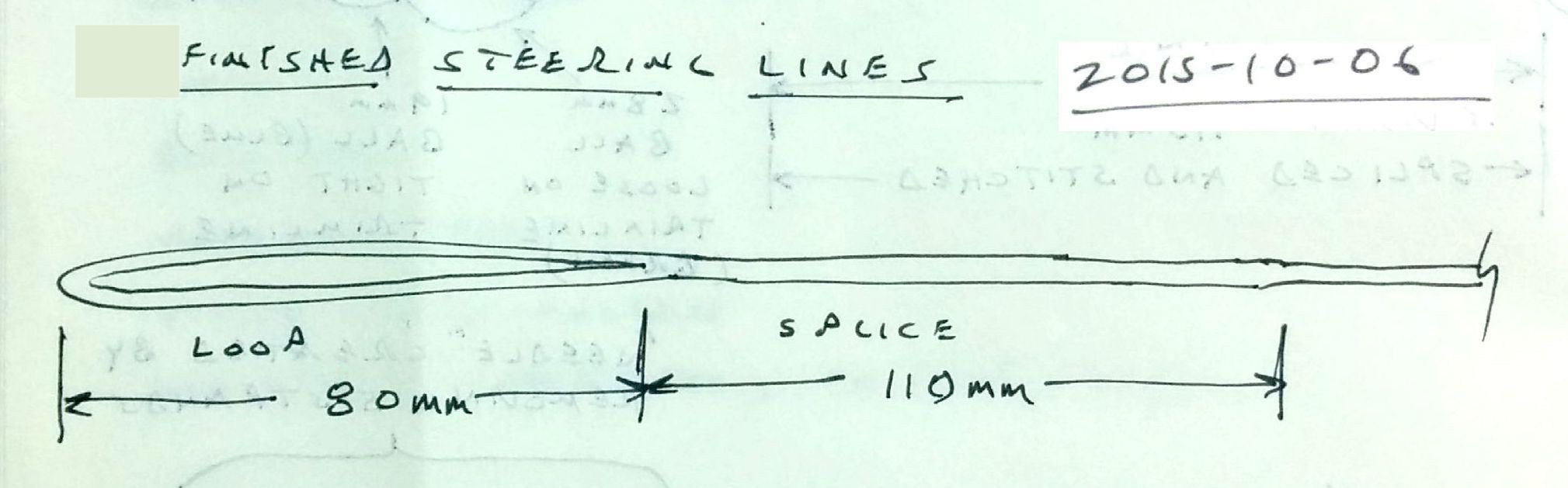 Steering line loop details